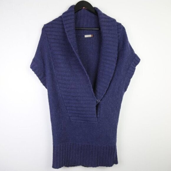 Aritzia Wilfred Wool Acrylic Alpaca Blend Short Sleeve Chunky Knit Sweater Sz XS - Picture 1 of 6